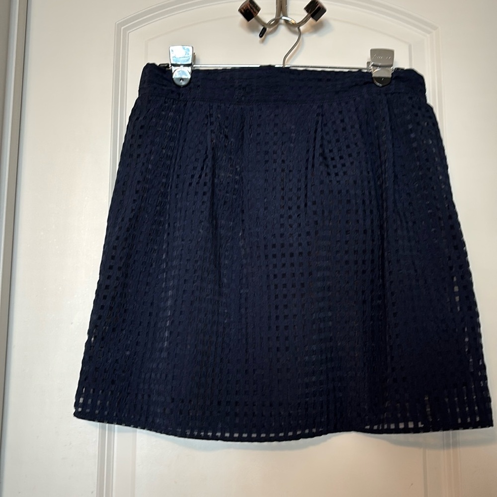 Navy skirt with elastic waist